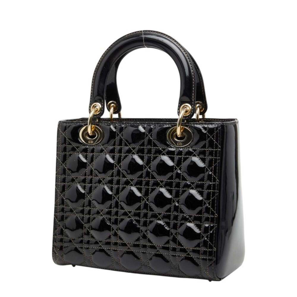 CHRISTIAN DIOR Black Leather Shoulder Bag - Picture 2 of 10